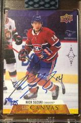 Nick Suzuki Hockey Cards 2020 Upper Deck Clear Cut Canvas Signatures Prices