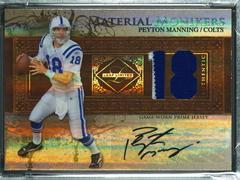 Peyton Manning Material Monikers Jersey Number [Prime] Football Cards 2007 Leaf Limited Prices
