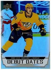 Tanner Jeannot [Gold] Hockey Cards 2022 Upper Deck Debut Dates Prices