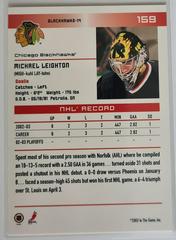 Backside | Michael Leighton [Action] Hockey Cards 2003 ITG Toronto Star