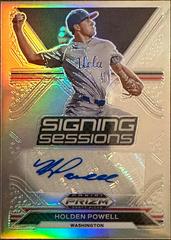 Holden Powell #SS-HP Baseball Cards 2021 Panini Prizm Draft Picks Signing Sessions Autographs Prices