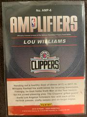 Back Of Card | Lou Williams Basketball Cards 2018 Panini Hoops Amplifiers