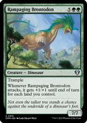 Rampaging Brontodon #315 Magic Commander Masters Prices
