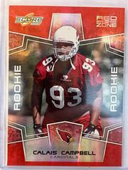 Calais Campbell [Red Zone] #370 Football Cards 2008 Panini Score Select Prices