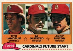 Cards Future Stars [Landrum, Olmsted, Rincon] #244 Baseball Cards 1981 Topps Prices