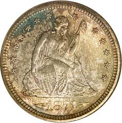 1874 [ARROWS PROOF] Coins Seated Liberty Half Dollar Prices