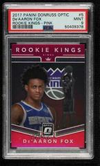DE'Aaron Fox [Pink] Basketball Cards 2017 Panini Donruss Optic Rookie Kings Prices