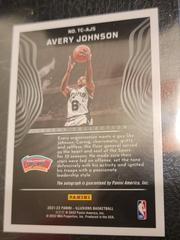 Back | Avery Johnson Basketball Cards 2021 Panini Illusions Trophy Collection Signatures