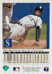 Card Back | Ken Griffey Jr. Baseball Cards 1994 Collector's Choice