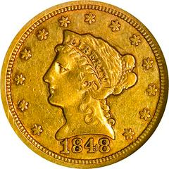 1848 D Coins Liberty Head Quarter Eagle Prices