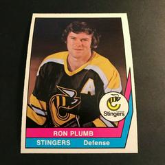 Ron Plumb #24 Hockey Cards 1977 O-Pee-Chee WHA Prices
