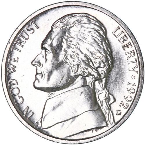 1992 D Coins Jefferson Nickel