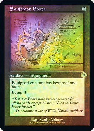 Swiftfoot Boots [Schematic Foil] #121 Magic Brother's War Retro Artifacts