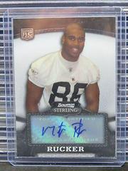 Martin Rucker [Autograph Refractor] #132 Football Cards 2008 Bowman Sterling Prices