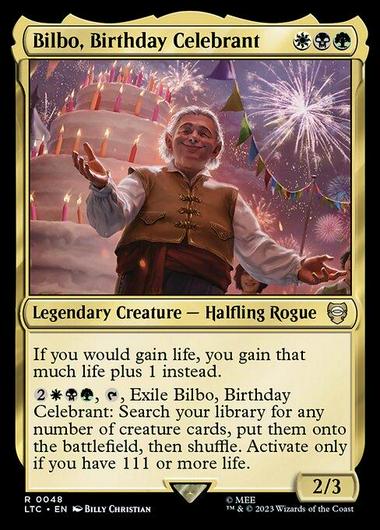 Bilbo, Birthday Celebrant #48 Cover Art
