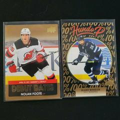 Nolan Foote [Gold] Hockey Cards 2021 Upper Deck Debut Dates Prices