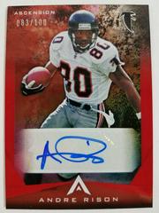 Andre Rison [Red] #ASC-ARI Football Cards 2021 Panini Chronicles Ascension Autographs Prices