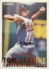Tom Glavine #7 Baseball Cards 1993 Fleer Glavine Career Highlights Prices