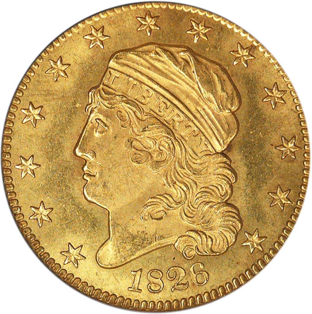 1826 Coins Capped Bust Half Eagle