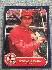Steve Braun #27 Baseball Cards 1986 Fleer Prices
