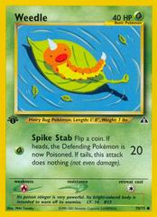 Weedle [1st Edition] #70 Pokemon Neo Discovery Prices