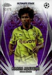 Karim Adeyemi [Purple] #USC-11 Soccer Cards 2023 Topps UEFA Club Ultimate Stage Prices