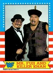 Mr. Fuji, Killer Khan Wrestling Cards 1987 Topps WWF Prices