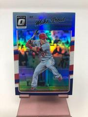 Mike Trout [Blue] #107 Baseball Cards 2017 Panini Donruss Optic Prices