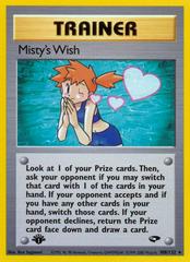 Misty's Wish [1st Edition] #108 Pokemon Gym Challenge Prices