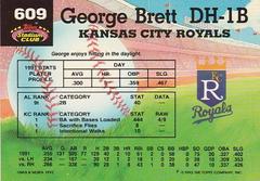 F On Back | George Brett [F on Back] Baseball Cards 1992 Stadium Club