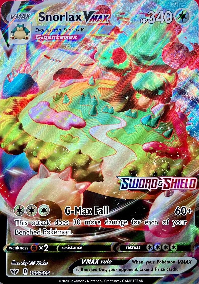 Pokemon TCG Snorlax Gold UR Card - Sword & Shield Simplified Chinese CS2aC-142 (Mint)