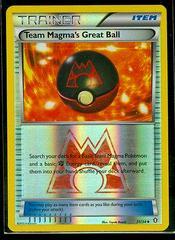 Team Magma's Great Ball [Reverse Holo] Pokemon Double Crisis Prices