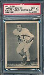 LaVerne Torczon Football Cards 1961 Fleer Wallet Pictures Prices