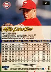 Rear | Mike Lieberthal Baseball Cards 1998 Ultra