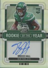 Breece Hall [Rookie of the Year Autograph Holo] #ROY-BH Football Cards 2022 Panini Contenders Optic Rookie of the Year Prices