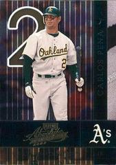 Carlos Pena #109 Baseball Cards 2002 Playoff Absolute Memorabilla Prices