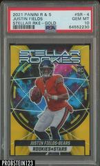 Justin Fields [Gold] Football Cards 2021 Panini Rookies and Stars Stellar Prices