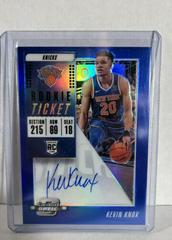Kevin Knox [Dribbling Autograph Blue] #127 Basketball Cards 2018 Panini Contenders Optic Prices