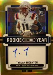 Tyquan Thornton [Rookie of the Year Autograph Gold] #ROY-TT Football Cards 2022 Panini Contenders Optic Rookie of the Year Prices