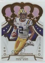 Justin Jefferson [Holo] #35 Football Cards 2020 Panini Chronicles Draft Picks Crown Royale Prices