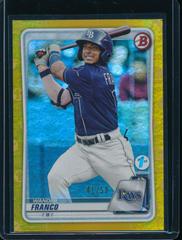 Wander Franco [Gold Foil] Baseball Cards 2020 Bowman 1st Edition Prices