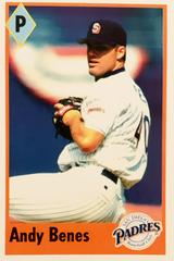 Andy Benes #10 Baseball Cards 1995 Fleer Panini Stickers Prices