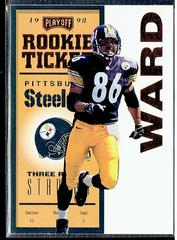Hines Ward [Autographed Red] #94 Football Cards 1998 Playoff Contenders Ticket Prices