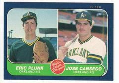 Plunk, Canseco #649 Baseball Cards 1986 Fleer Prices