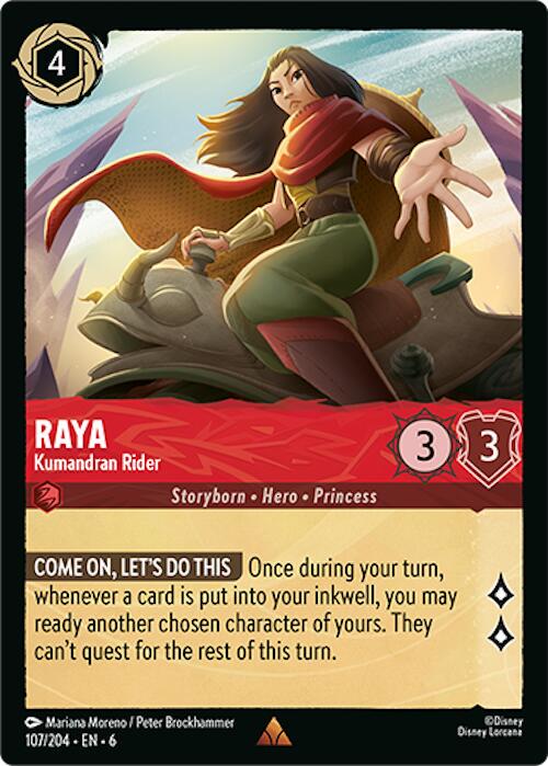 Raya - Kumandran Rider  [Foil] #107 Lorcana Azurite Sea