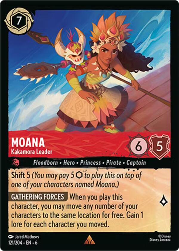 Moana - Kakamora Leader #121 Lorcana Azurite Sea