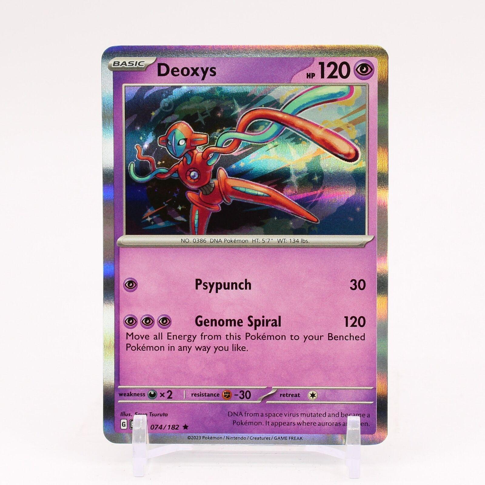 Deoxys Holo 74 Prices Pokemon Paradox Rift Pokemon Cards