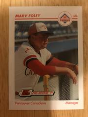 Marv Foley #649 Baseball Cards 1991 Impel Line Drive Prices