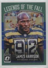 James Harrison [Blue] #11 Football Cards 2016 Panini Donruss Optic Legends of the Fall Prices