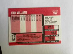 Back Side | John Williams [Error] Basketball Cards 1989 Fleer